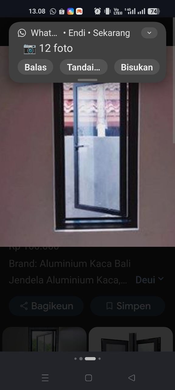 Pekerjaan aluminium & finishing