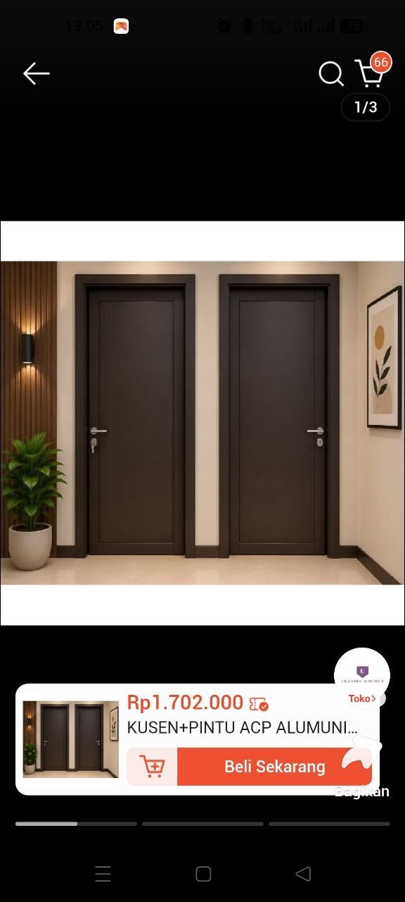Pekerjaan aluminium & finishing